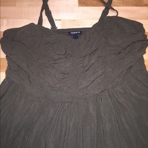 Torrid Olive green mini dress